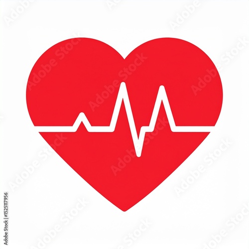  icon of a heart with a heartbeat line running through it