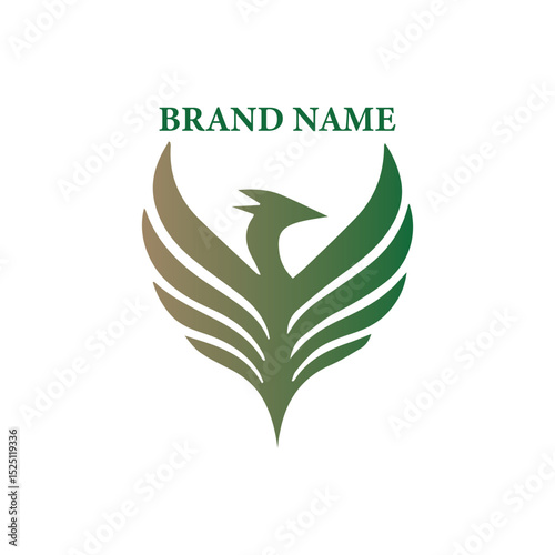 Minimalist vector icon cannabis logo design