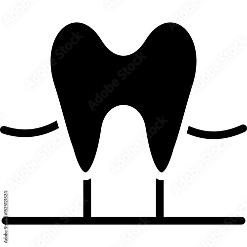 tooth glyph icon
