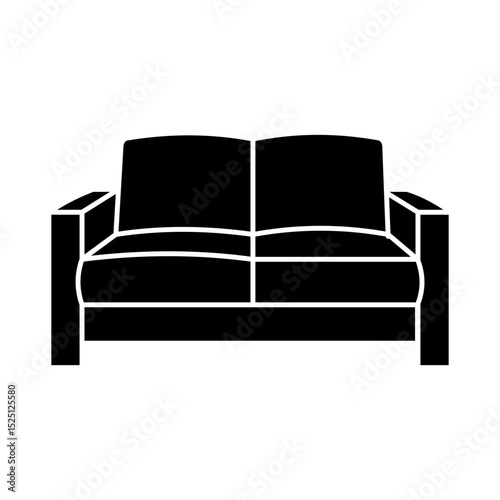 Sofa Icon Glyph