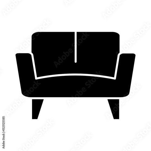 Sofa Icon Glyph