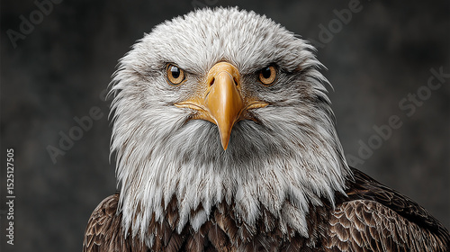 Majestic Bald Eagle Portrait A Close-Up View of a National Bird Icon