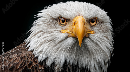 Majestic Bald Eagle Portrait Close-up Photography of a Wild Bird