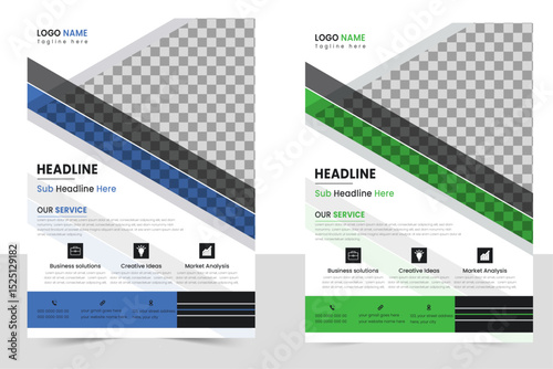 Creative business flyer template and Modern business Flyer design, Professional a4 Flyer Layout template