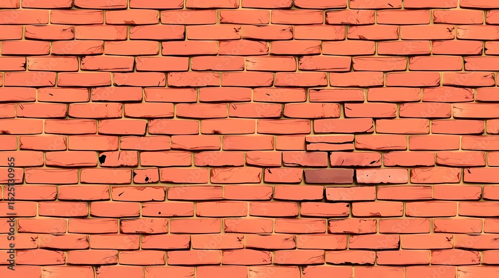 Obraz premium Orange Brick Wall Texture Seamless High-Resolution Background Image for Design Projects