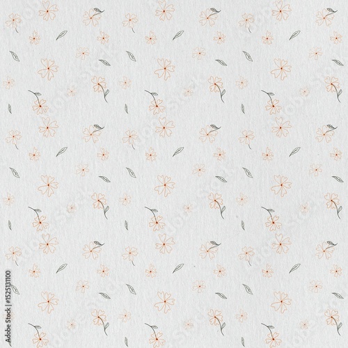 Fototapeta Naklejka Na Ścianę i Meble -  Seamless pattern with flowers