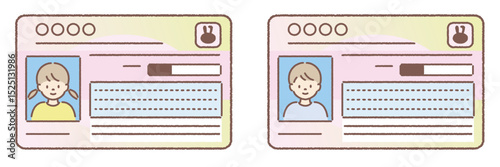 マイナンバーカード（男の子、女の子）