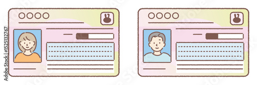 マイナンバーカード（男性、女性）