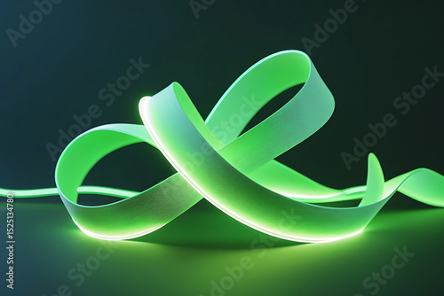 abstract green background with spiral