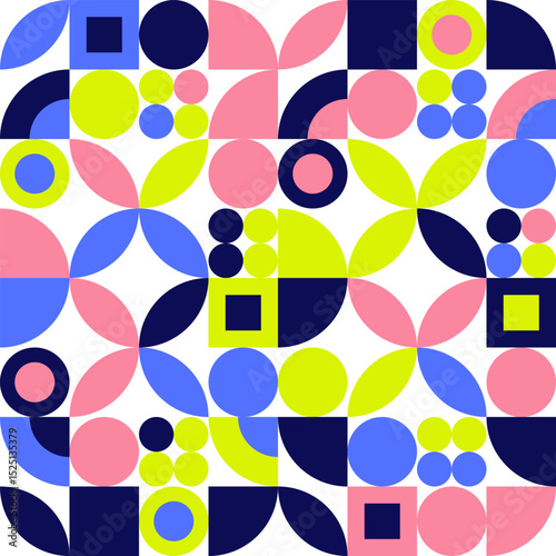 Modern Abstract Colorful Geometric Pattern Background