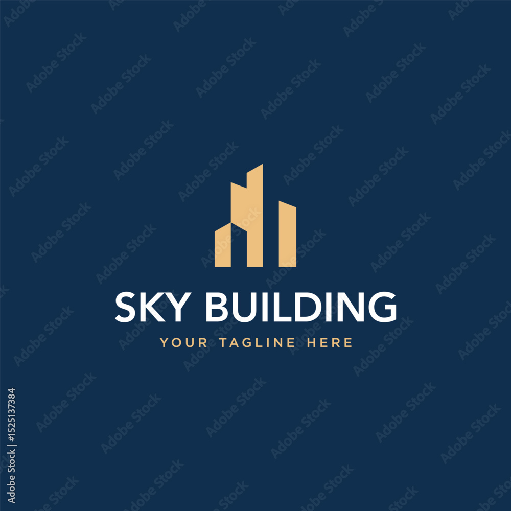 Fototapeta premium Apartment Building Under Construction logo