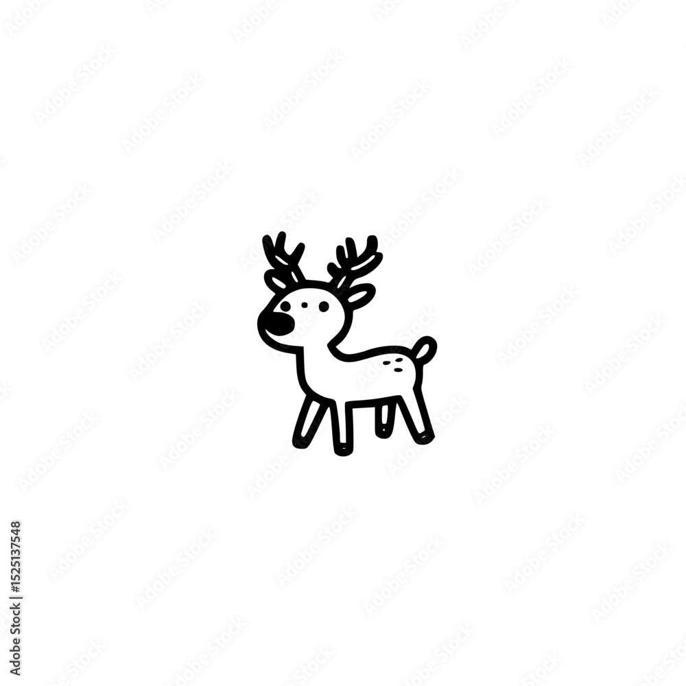 Fototapeta premium Reindeer Icon 