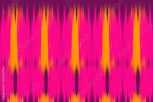 Uzbekistan ikat pattern. Uzbekistan ikat abstract ethnic design. Uzbekistan pattern design for background, wallpaper, textile, art, clothing, wrapping paper, Uzbek style, Uzbek fabric