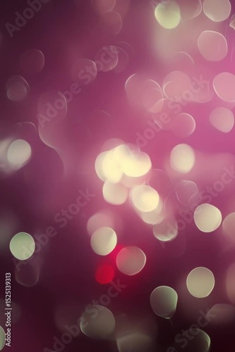 Dreamy green bokeh background with floating abstract circles photo