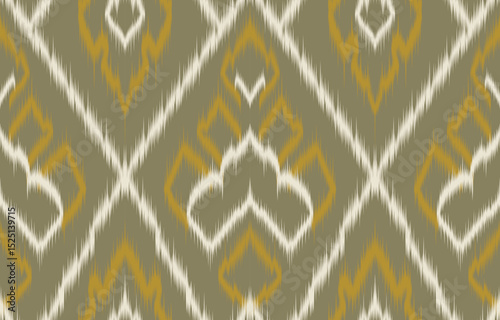 ikat design for ethnic pattern boho seam fabric textile or native geometric and fabric ikat style vector wallpaper motif Illustrator .
