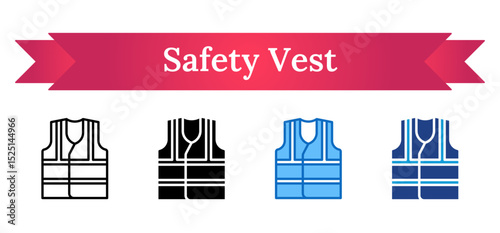 Safety Vest Multi Style - Reflective safety vest, representing essential personal protective equipment (PPE) for high-risk work zones