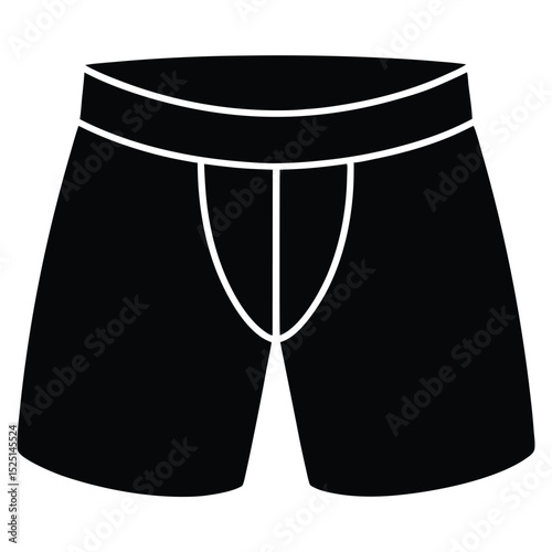 Black shorts with white accents, perfect for summer casual wear or athletic activities