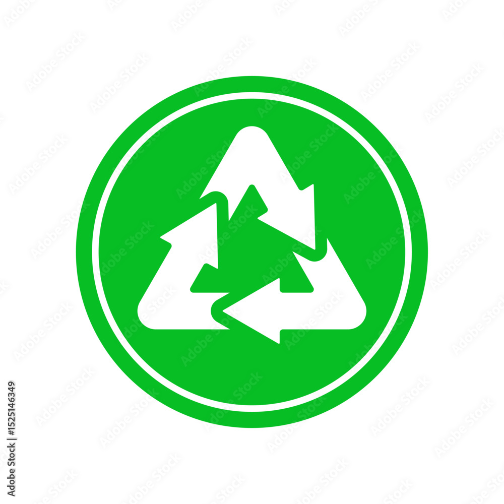 Icon a recycle, isolated against a clean background. Icon a recycle, isolated against a clean background.