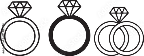 ring silhouette, jewelry icon, wedding ring shape, engagement ring outline, diamond ring silhouette, love ring icon, fashion ring shape