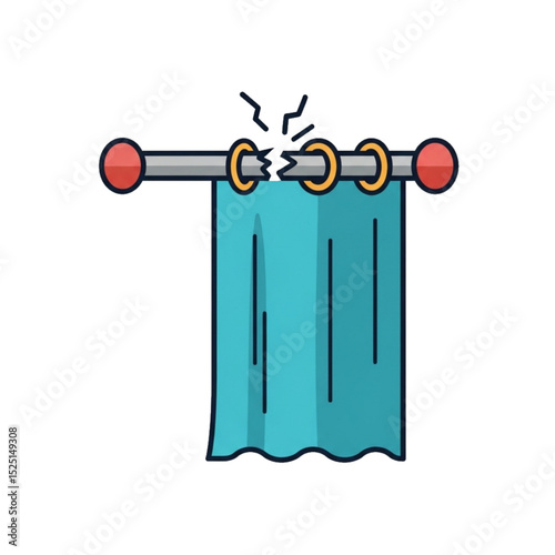 Curtain falling – refers to loose fittings or household issues.