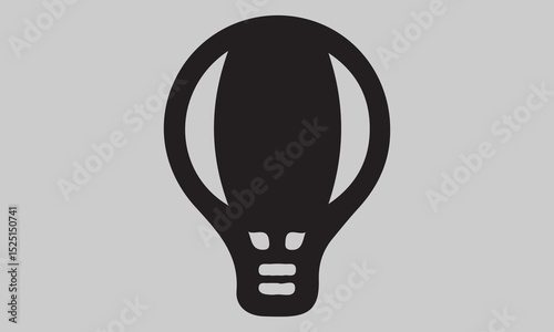 hand drawn vector illustration of an electric lamp