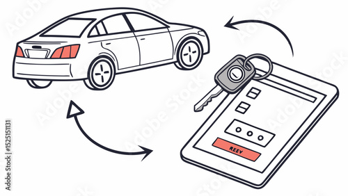Streamlined Car Key Handover Digital Solution for Efficient Vehicle Exchange