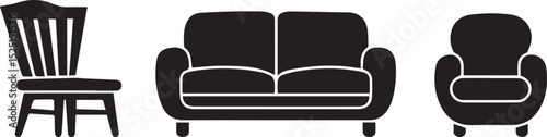 sofa silhouette, couch icon, furniture silhouette, modern sofa shape, home interior icon, living room furniture, lounge sofa silhouette, upholstered couch icon, comfortable seat shape