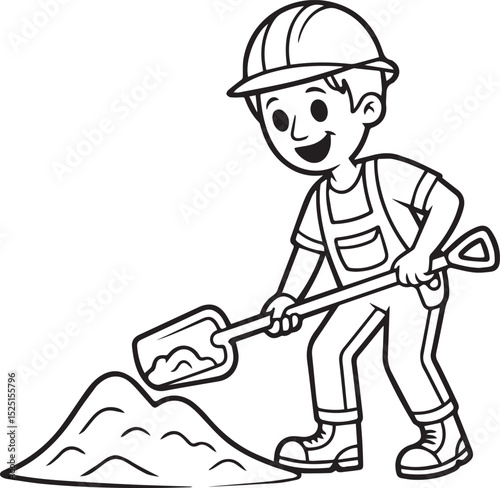 worker silhouette, spade icon, laborer figure, digging pose, construction worker, field laborer, gardening worker, spade shape, digging silhouette, manual labor, working man