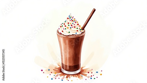 ice cream with chocolate