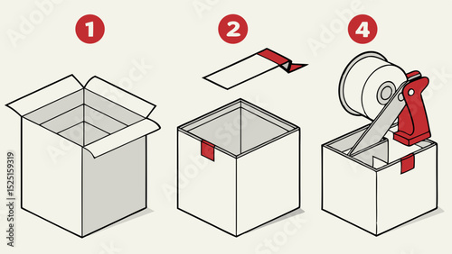 Easy Step-by-Step Guide Packaging a Box with Tape