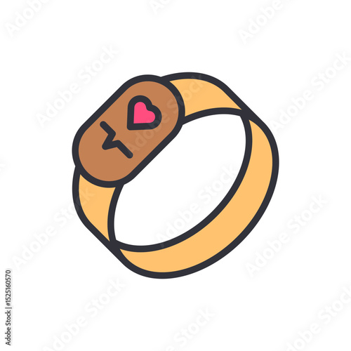 Smart Fitness Band Concept For Healthy Lifestyle And Heart Monitoring