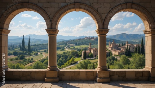 Elegant Arches Showcase the Tuscan Landscape