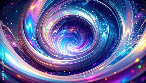 Abstract Colorful Spiral Design