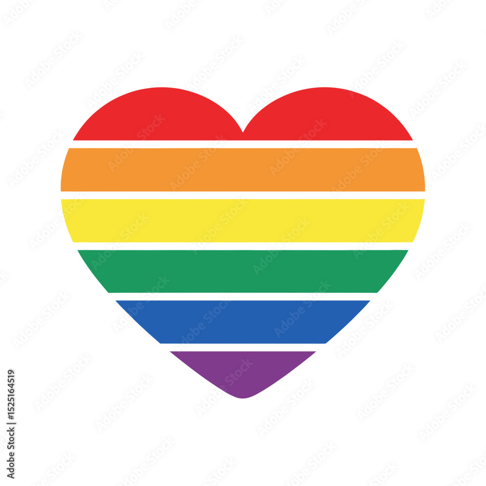 Fototapeta premium Rainbow Heart