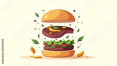 burger and hamburger