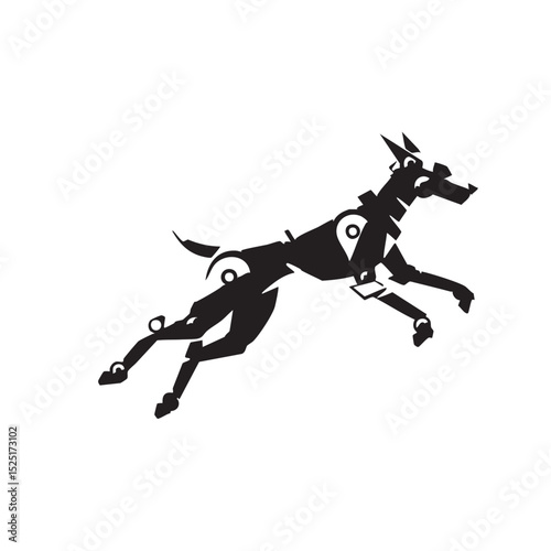 Mechanical Canine A Steampunk Dog Illustration