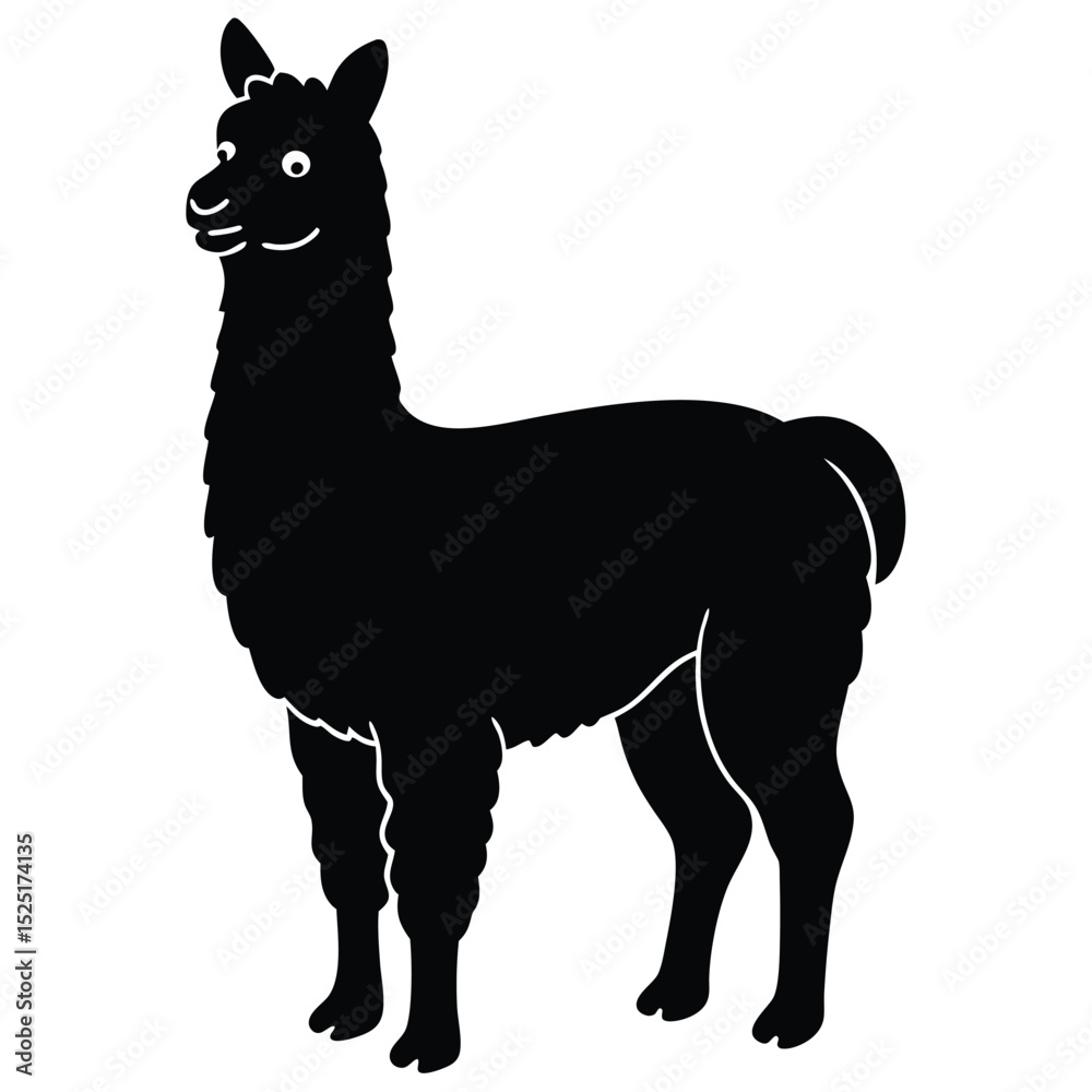 Fototapeta premium alpaca vector