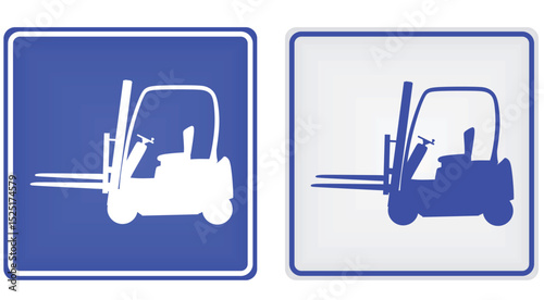 Loading zone sign. vector illustration