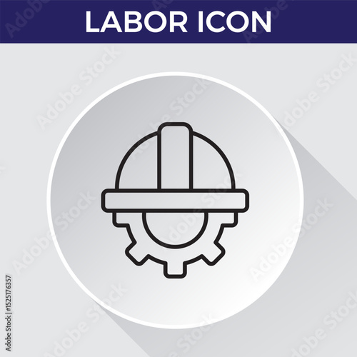 labor icon line icon related team, teamwork, co-workers, cooperation. Linear busines simple symbol collection. vector illustration.