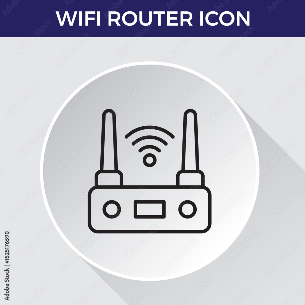 Wifi router line icon. Collection of vector symbol in trendy flat style on white background. Wifi router sings for design. Wifi router line icon. Collection of vector symbol in trendy flat style on white background. Wifi router sings for design.