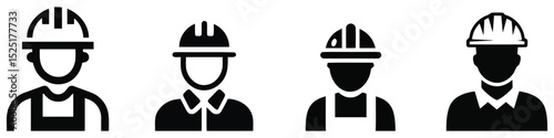 Essential Construction Worker Icons: Professional, Versatile, and Ready for Use