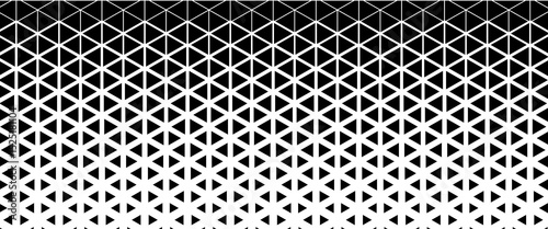 Triangles Halftone Pattern Vector Abstract Geometric Technology Background. Triangular Half Tone Texture.