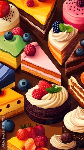 Delicious Cakes & Berries