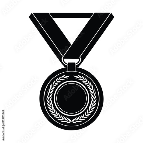 gold medal on white background