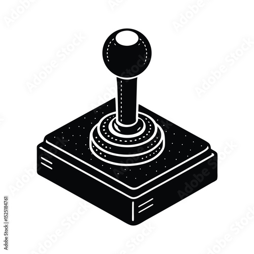 joystick icon on square internet button