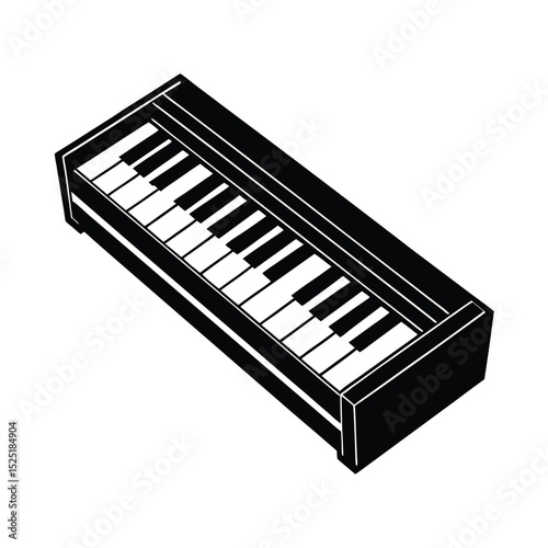 piano keys vector illustration
