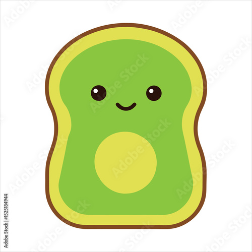 Cute Avocado Toast Slice