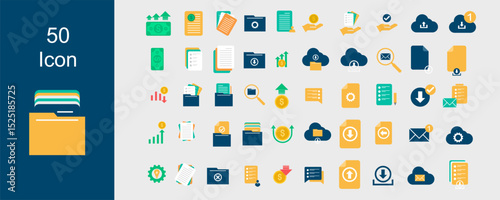File folder icon document eps