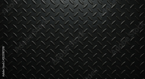 Black Diamond Plate Texture Industrial Metal Background