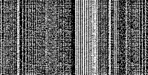 Abstract digital static noise and glitch art with vertical lines, grunge textured lines dotted pattern. 